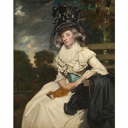 《玛丽·伊丽莎白·米勒斯》雷诺兹1789年绘画作品赏析