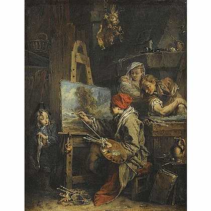 《风景画家》布歇1760年绘画作品赏析