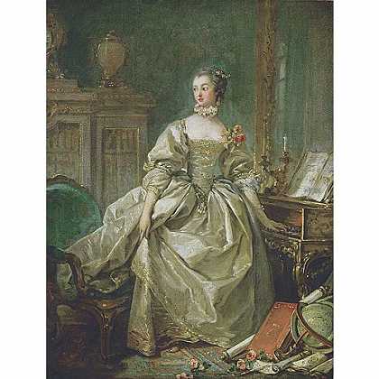 《庞毕度夫人》布歇1750年绘画作品赏析