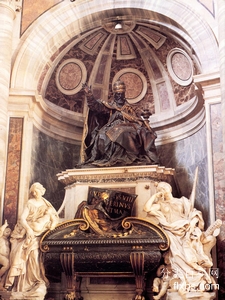 《教皇乌尔班八世之墓》雕塑赏析