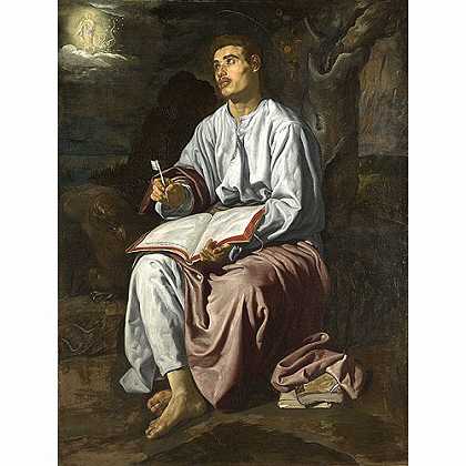 《圣约翰在帕特摩斯》维拉斯奎兹1618年绘画作品赏析