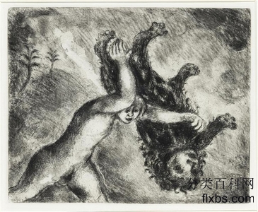 《参孙杀死一头年轻的狮子（士师记, XIV, 5 6)》宗教画作品赏析