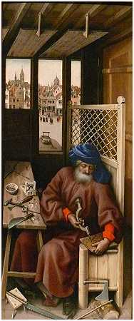 《梅洛德祭坛画——中世纪的木匠约瑟夫》宗教画作品赏析