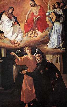 《神圣阿朗索罗德里格斯的愿景》宗教画作品赏析