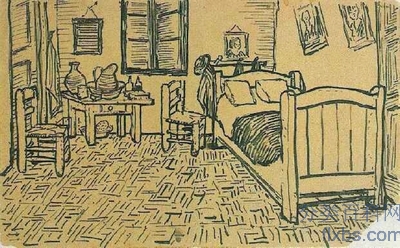 《在阿尔的卧室》梵高绘画作品赏析