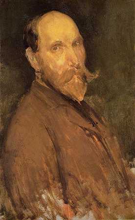 《查尔斯.L.弗里尔的画像》肖像绘画作品赏析