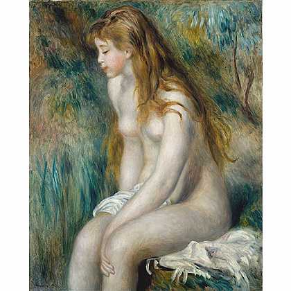 《沐浴的女孩》雷诺阿1892年绘画作品赏析