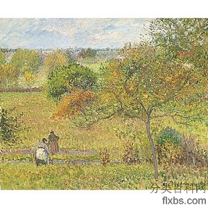 《厄哈格尼的秋天》毕莎罗1900年绘画作品赏析