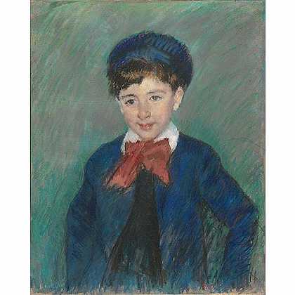 《查理斯八岁时的肖像》卡莎特1908年绘画作品赏析