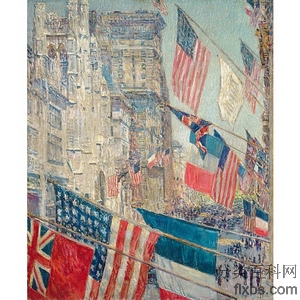 《盟军日·1917年5月》哈山姆1917年绘画作品赏析