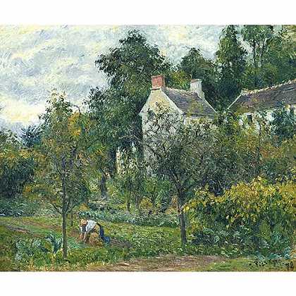 《彭退斯的房子和花园》毕莎罗1878年绘画作品赏析