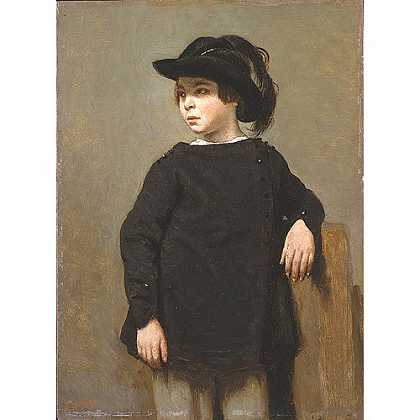 《孩童肖像》柯罗1835年绘画作品赏析