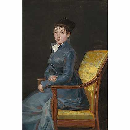 《泰蕾兹·路易丝肖像》戈耶1803年绘画作品赏析