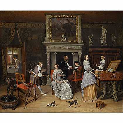 《斯蒂恩家族》史坦1659年绘画作品赏析