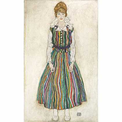 《伊蒂丝肖像》席勒1915年绘画作品赏析