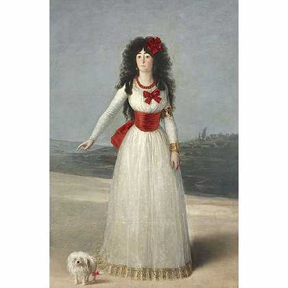 《白色的公爵夫人》戈耶1795年绘画作品赏析