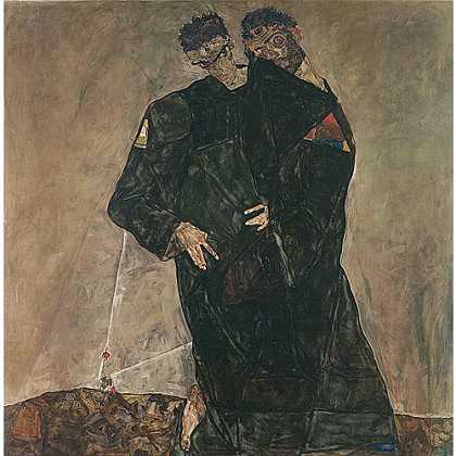 《隐士》席勒1912年绘画作品赏析