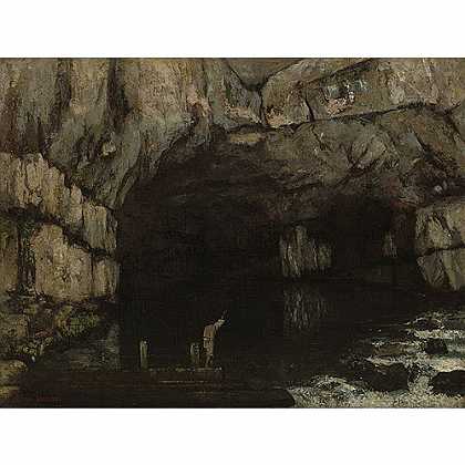 《卢埃石窟》高尔培1864年绘画作品赏析