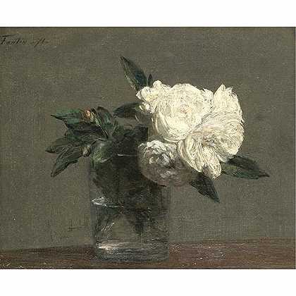 《玫瑰》方汀1871年绘画作品赏析