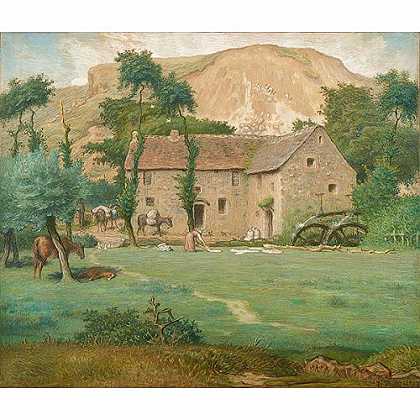 《农舍》米勒1867年绘画作品赏析