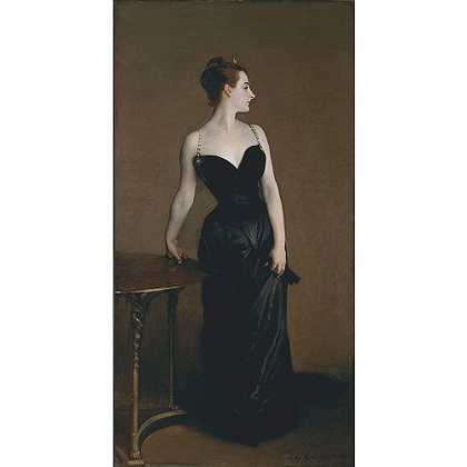 《X夫人（皮埃尔·高图夫人）》萨金特1883年绘画作品赏析