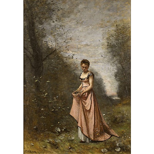 《春天》柯罗1871年绘画作品赏析