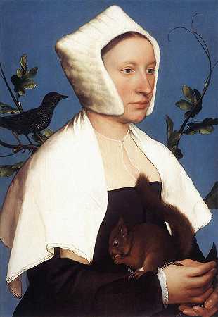 《夫人、松鼠和燕八哥》肖像绘画作品赏析