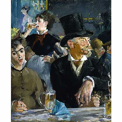 《咖啡厅演奏会》马奈1879年绘画作品赏析