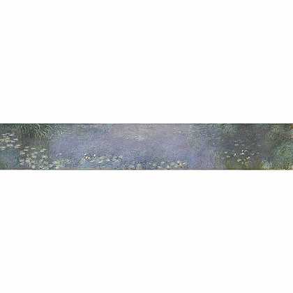 《睡莲池-早晨》莫奈1914年绘画作品赏析