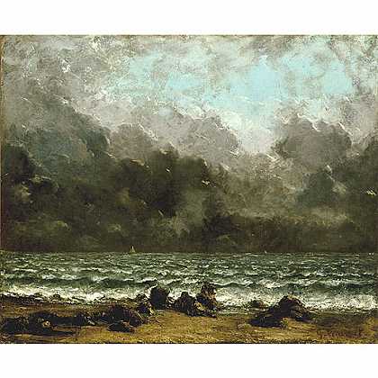 《海洋》高尔培1873年绘画作品赏析