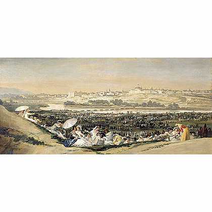 《圣·伊西德罗草原》戈耶1788年绘画作品赏析