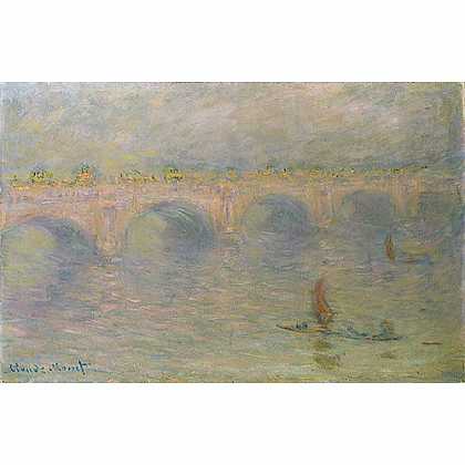 《滑铁庐桥》莫奈1902年绘画作品赏析
