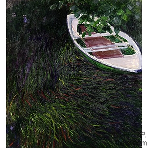 《小船》莫奈1887年绘画作品赏析