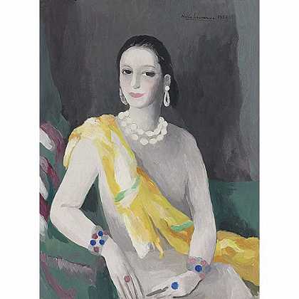 《海伦娜肖像》罗兰珊1934年绘画作品赏析