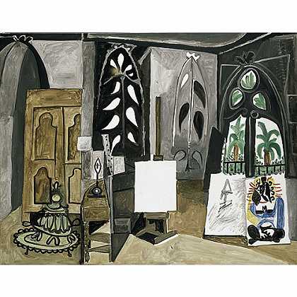 《工作室》毕加索1956年绘画作品赏析