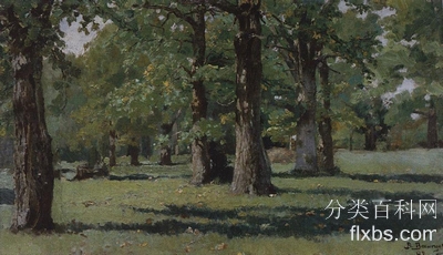 《阿布拉姆采沃的橡树林》风景油画作品赏析