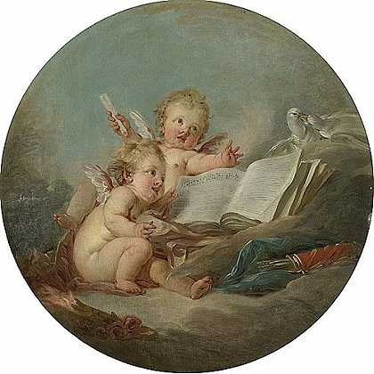 《音乐寓言》弗朗索瓦·布歇1752年绘画作品赏析