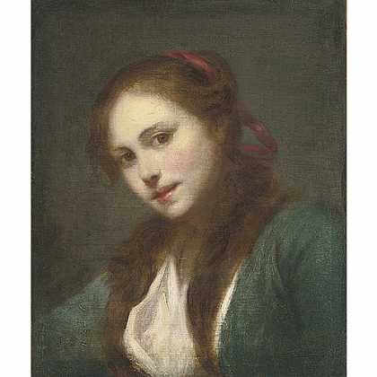 《波兰美女》格乐兹1765年绘画作品赏析
