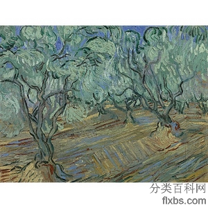 《橄榄树林》梵高1889年绘画作品赏析