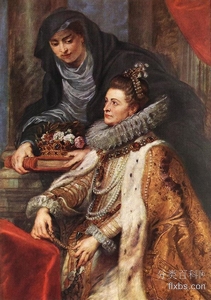 《圣伊尔德丰索祭坛（右侧）》肖像绘画作品赏析