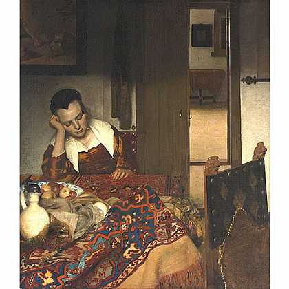 《睡着的女仆》威梅尔1656年绘画作品赏析