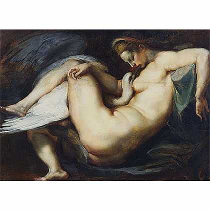 《丽达与天鹅》鲁本斯1600年绘画作品赏析