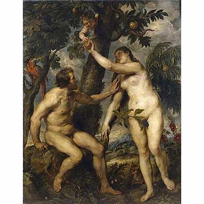 《亚当与夏娃》鲁本斯1628年绘画作品赏析