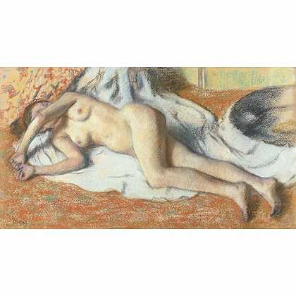《沐浴後》德加1885年绘画作品赏析