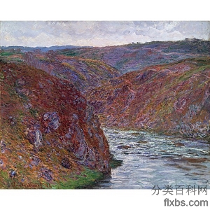 《克勒兹峡谷(阴天)》莫奈1889年绘画作品赏析