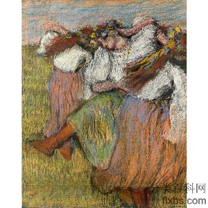 《俄国舞者》德加1899年绘画作品赏析