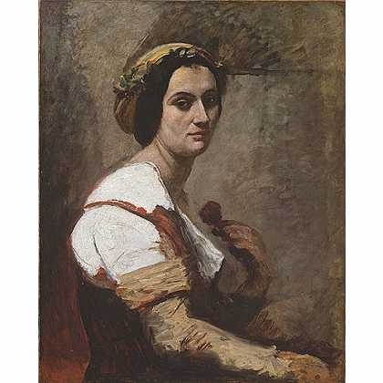 《女算命师》柯罗1870年绘画作品赏析