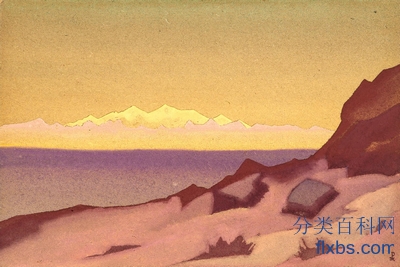 《西藏边境》风景油画作品赏析