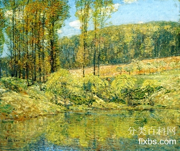 《纳瓦桑克高地的春天》风景油画作品赏析