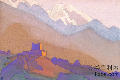 《西藏，喜马拉雅山脉》风景油画作品赏析